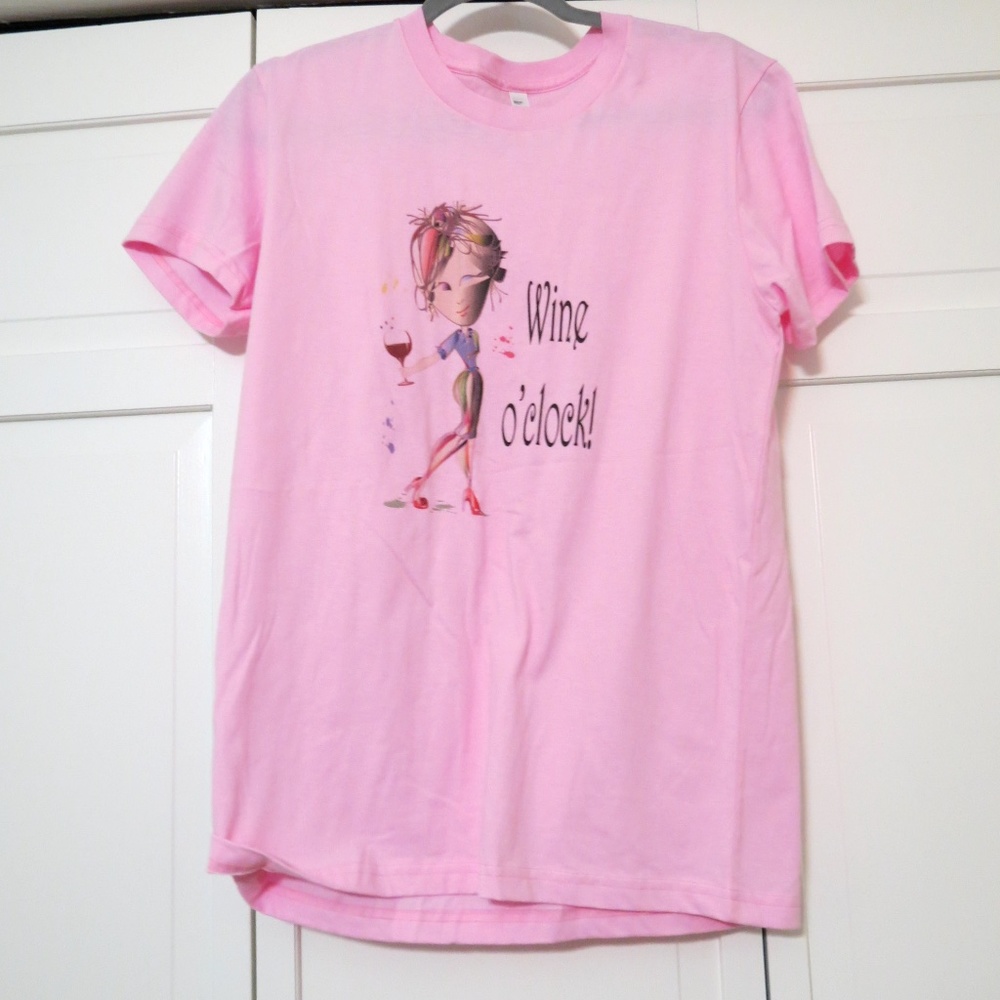 Pink Artsy Wine T-shirt
